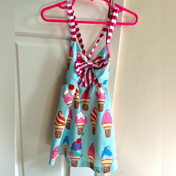 Retro Ice Cream Lace-Up Dress - Extra Cute!! - Picture 1 of 2